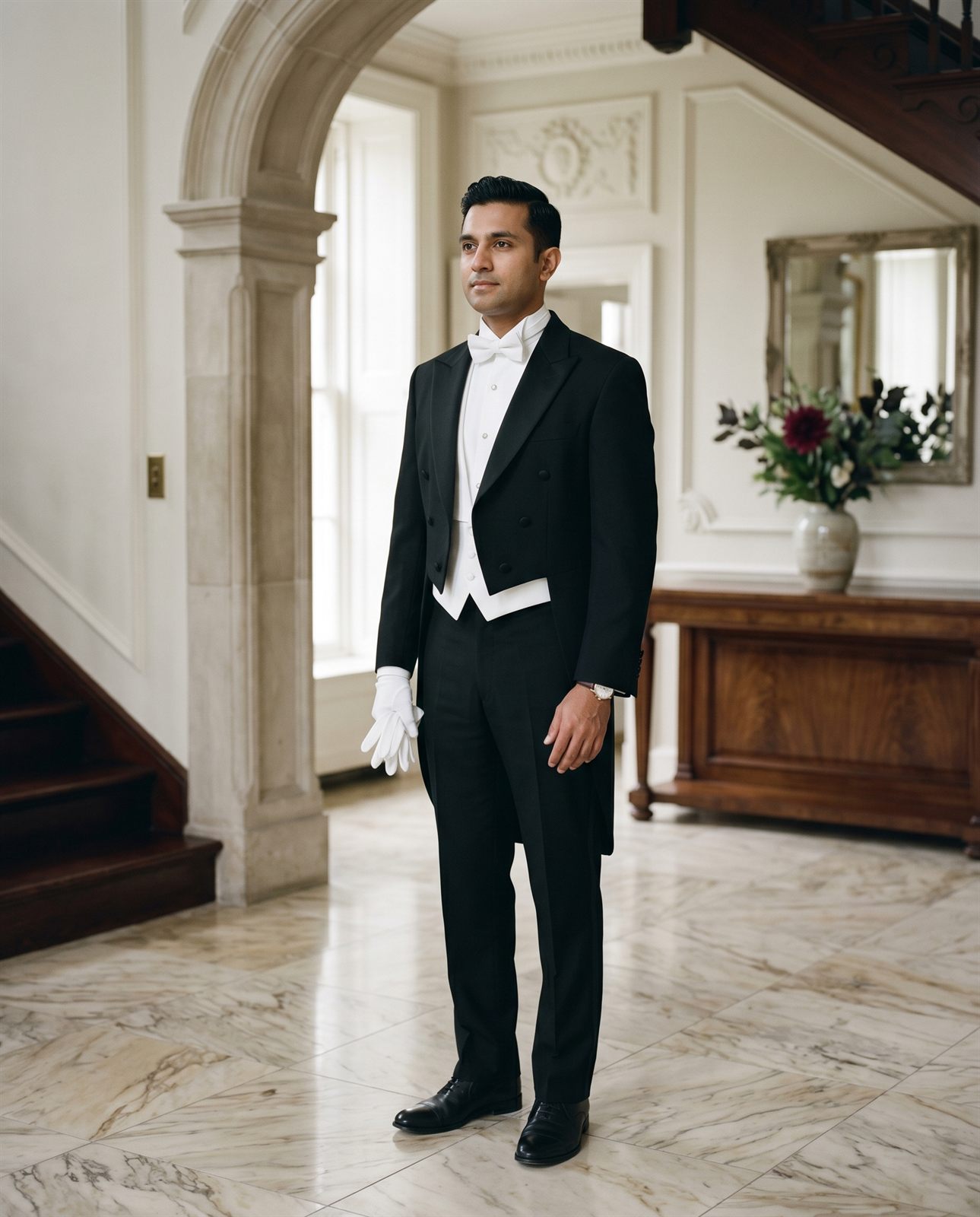 A personal butler in attendance