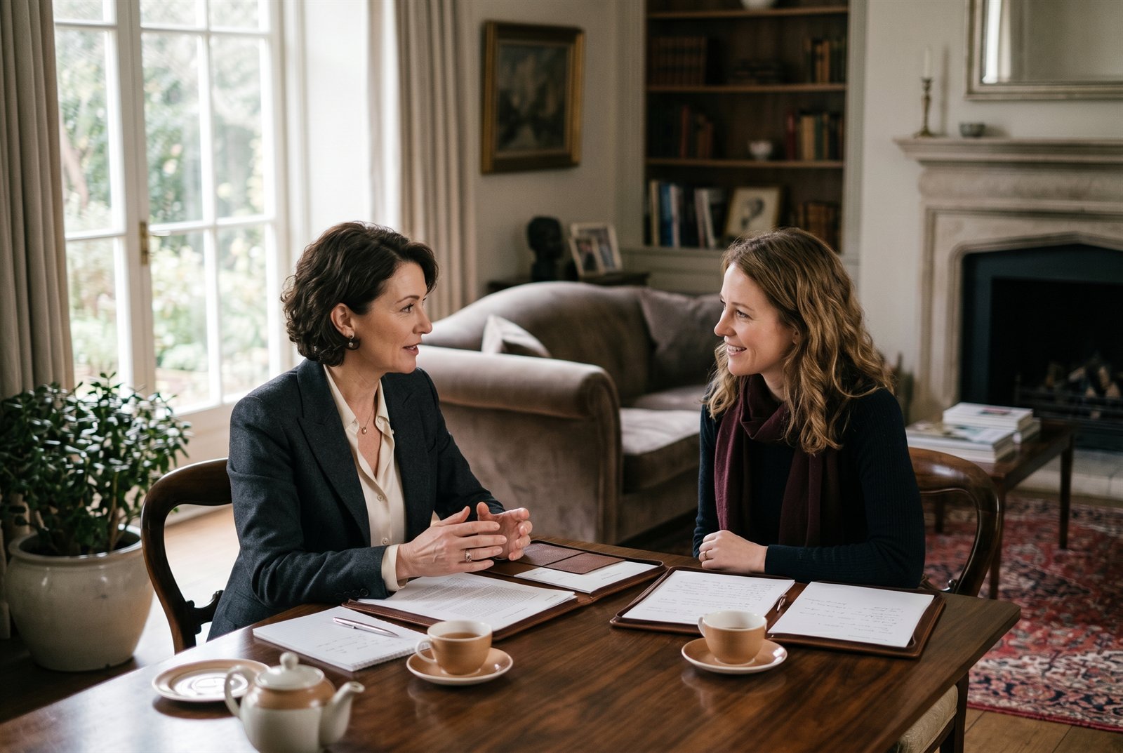 A consultation at the residence
