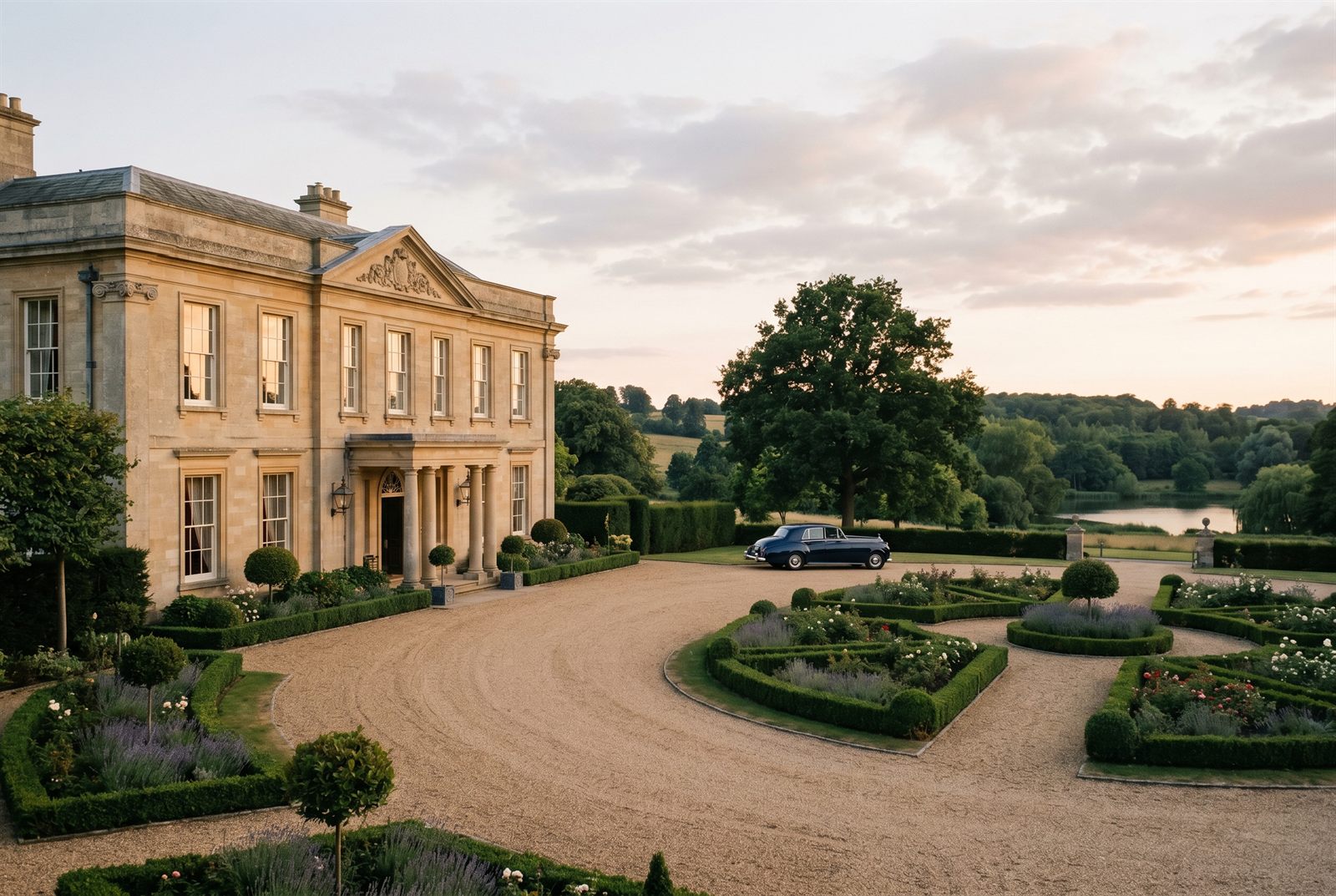 A private estate, kept to standard